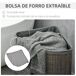 Cesto para Ropa Bambú HOMCOM Cesto para Ropa Bambú HOMCOM Gris