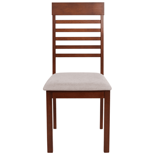 Conjunto de 2 cadeiras de jantar ORTLEY Madeira Castanho escuro