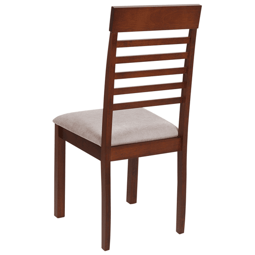 Conjunto de 2 cadeiras de jantar ORTLEY Madeira Castanho escuro