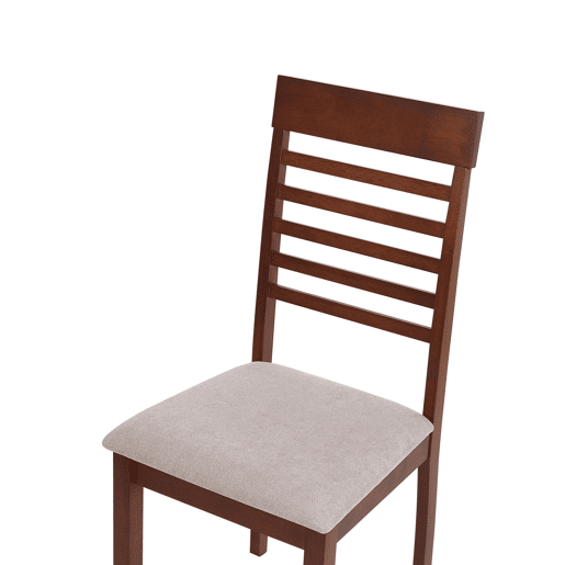 Conjunto de 2 cadeiras de jantar ORTLEY Madeira Castanho escuro