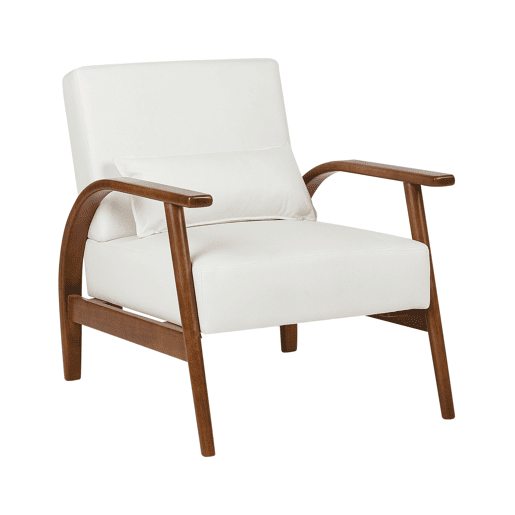 Poltrona SKARA Pele sintética Branco creme Poltrona SKARA Pele sintética Branco creme