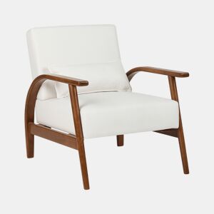 Poltrona SKARA Pele sintética Branco creme
