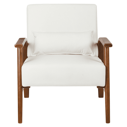 Poltrona SKARA Pele sintética Branco creme Poltrona SKARA Pele sintética Branco creme