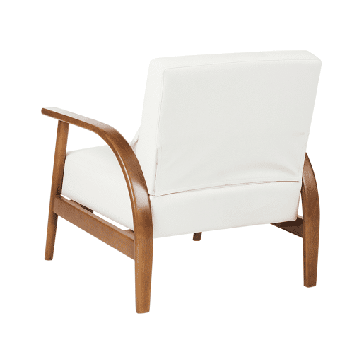 Poltrona SKARA Pele sintética Branco creme Poltrona SKARA Pele sintética Branco creme