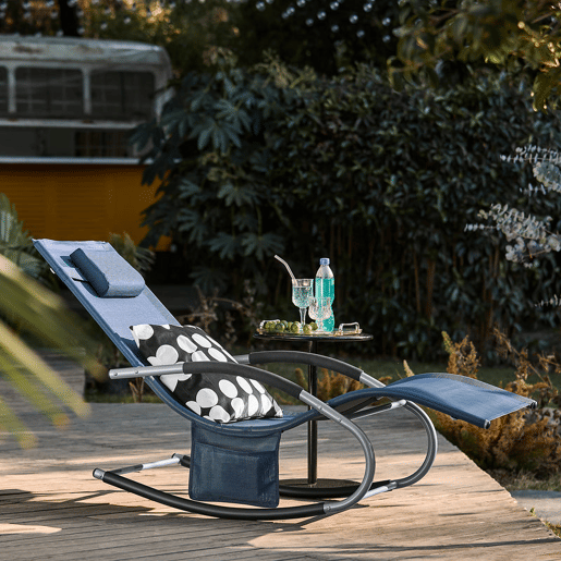 SoBuy Cadeira de baloiço para mobiliário de jardim, OGS28-NB