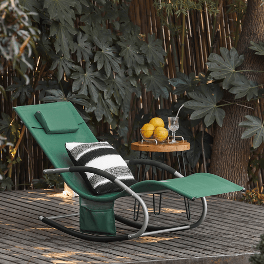 SoBuy Cadeira de baloiço para mobiliário de jardim, OGS28-WD