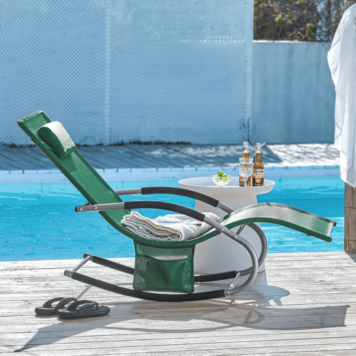 SoBuy Cadeira de baloiço para mobiliário de jardim, OGS28-WD
