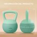 Kettlebell Plástico, Arena Metálica SPORTNOW Kettlebell Plástico, Arena Metálica SPORTNOW Verde