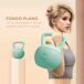 Kettlebell Plástico, Arena Metálica SPORTNOW Kettlebell Plástico, Arena Metálica SPORTNOW Verde