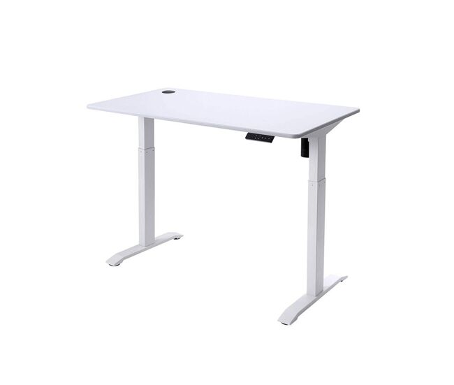 Mesa de escritorio urban factory eed25uf blanco acero inoxidable 118 x 60 cm