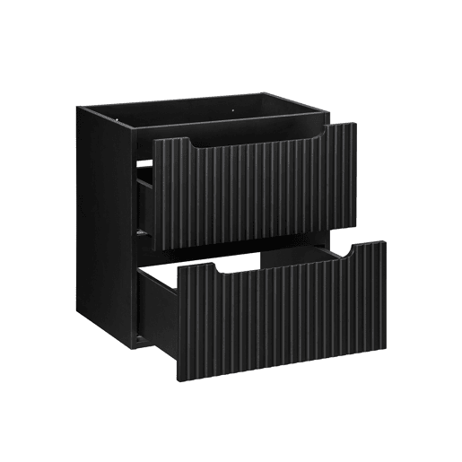 Móvel de toucador 60cm 2 gavetas Riva Preto
