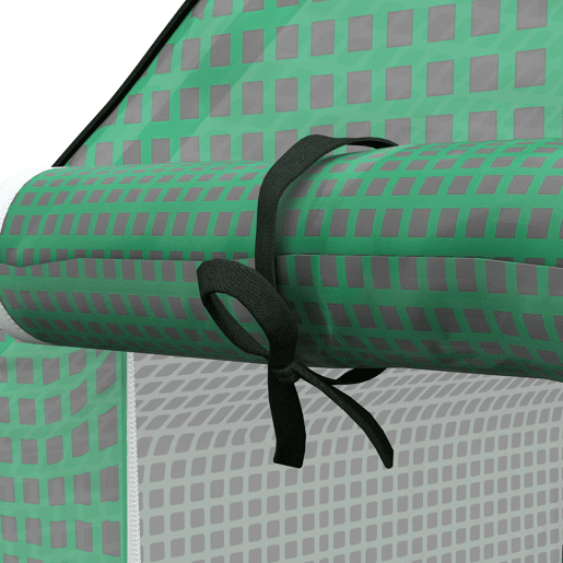 Outsunny Cobertura para Estufa 140x143x190 cm Cobertura de Substituição para Estufa com Janela Porta com Fecho de Correr Anti-UV Proteção de Plantas para Jardim Verde