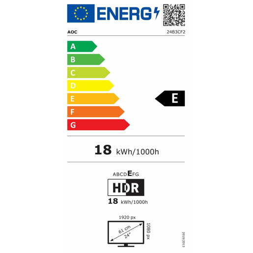Monitor AOC 24B3CF2 Full HD 23,8 100 Hz Monitor AOC 24B3CF2 Full HD 23,8 100 Hz