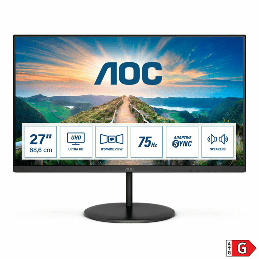 Monitor AOC U27V4EA 27 LED IPS Flicker free 60 Hz 50-60 Hz Monitor AOC U27V4EA 27 LED IPS Flicker free 60 Hz 50-60 Hz