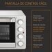 Mini Horno Eléctrico Metal, Acero Inoxidable HOMCOM Mini Horno Eléctrico Metal, Acero Inoxidable HOMCOM Plateado