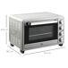 Mini Horno Eléctrico Metal, Acero Inoxidable HOMCOM Mini Horno Eléctrico Metal, Acero Inoxidable HOMCOM Plateado
