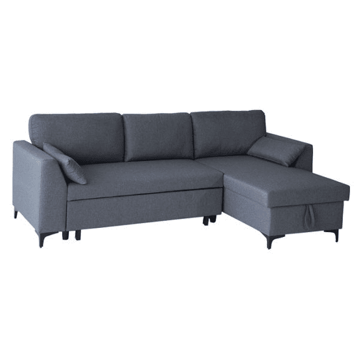 Sofá convertible LOGAN 3 plazas gris chiné