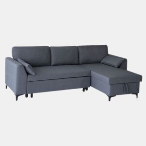 Sofá convertible LOGAN 3 plazas gris chiné