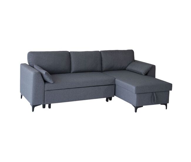 Sofá convertible LOGAN 3 plazas gris chiné
