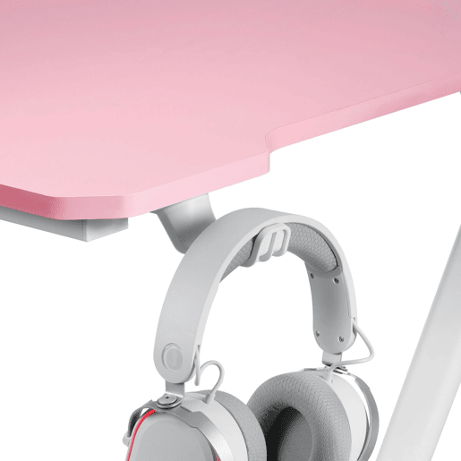 Mesa de Escritório Mars Gaming MGD100RGBP Branco Cor de Rosa Aço 100 x 60 cm