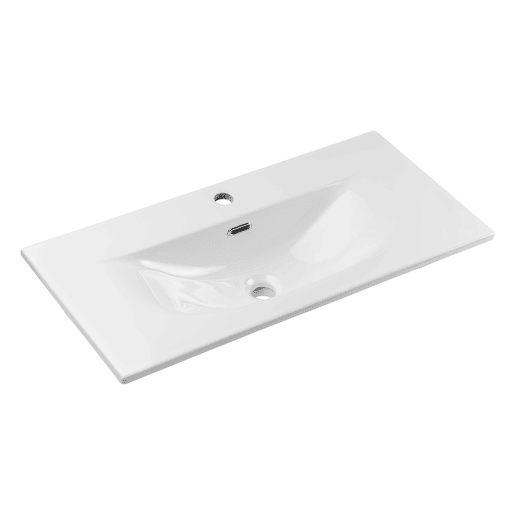 Lavatório individual 80cm 2 gavetas Riva Caxemira