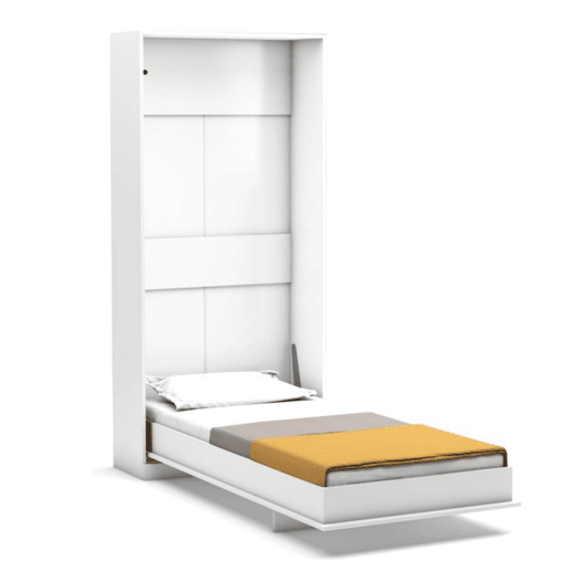 Cama dobrável vertical branco 90x200cm