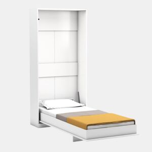 Cama dobrável vertical branco 90x200cm
