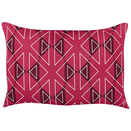 Conjunto de 2 almofadas de jardim MEZZANO Padrão geométrico 40 x 60 cm Fucsia