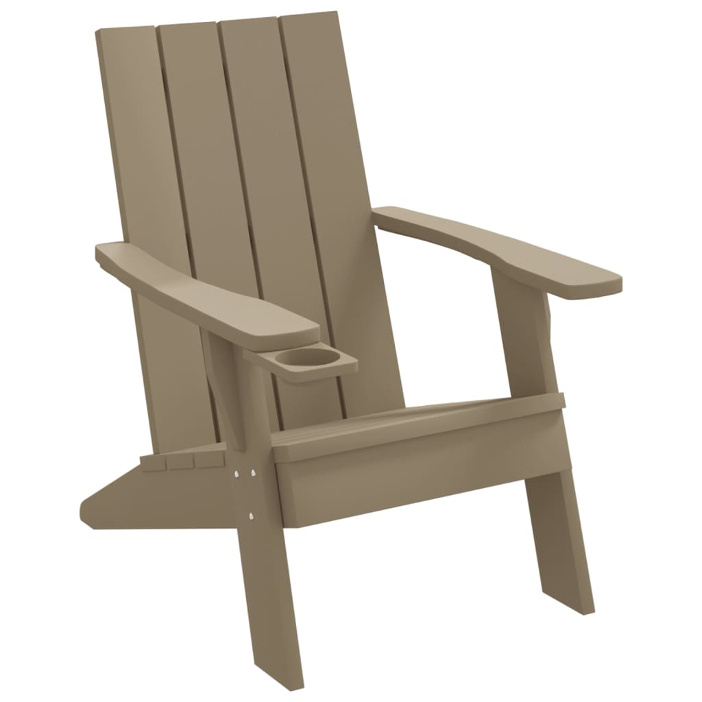 silla de jardin adirondack marron claro 75x885x895 cm