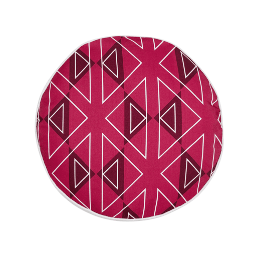 Conjunto de 2 almofadas de jardim MEZZANO Padrão geométrico 40 x 40 cm Rosa