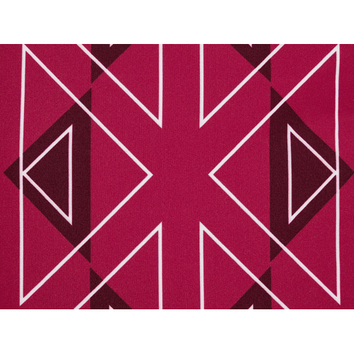 Conjunto de 2 almofadas de jardim MEZZANO Padrão geométrico 40 x 40 cm Rosa