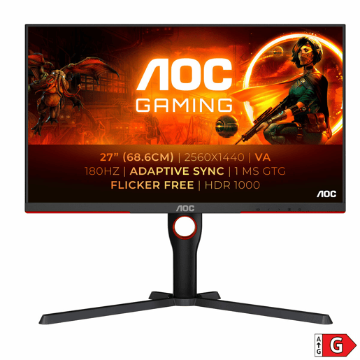 Monitor Gaming AOC Q27G3XMNBK 27 2K 180 Hz