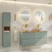 Mueble doble lavabo 4 cajones Jade Mueble doble lavabo 4 cajones Jade Verde
