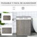 Cesto para Ropa Bambú HOMCOM Cesto para Ropa Bambú HOMCOM Gris
