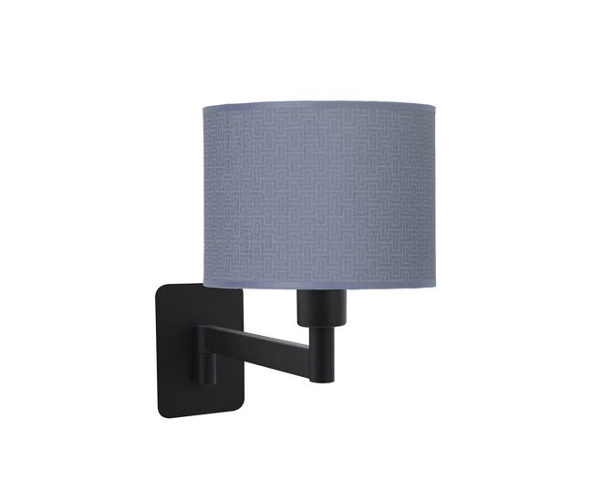 Aplique de pared metal color azul serie moda 17cm