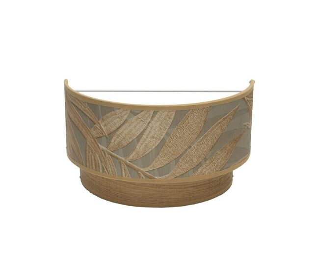 Aplique de pared metal color marron serie samoa 30cm