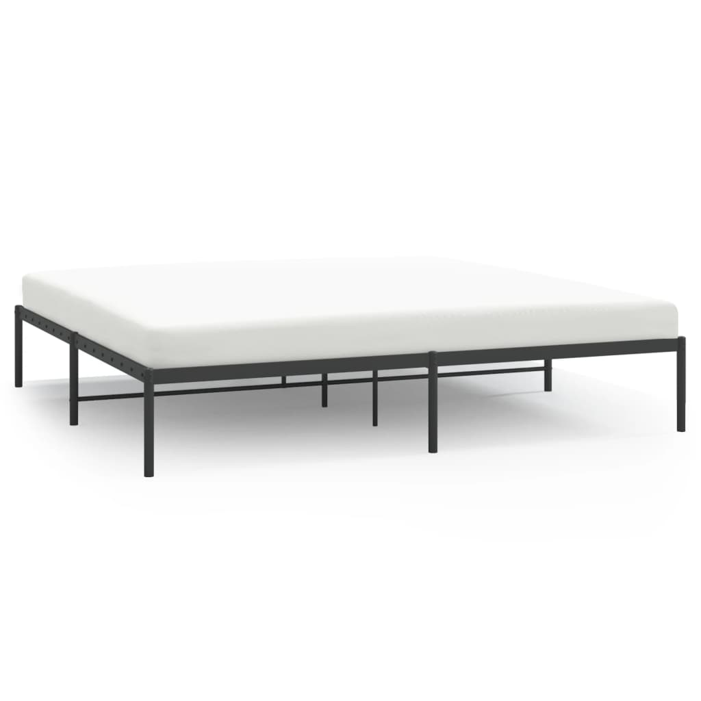 Estructura de cama 183x213 Negro