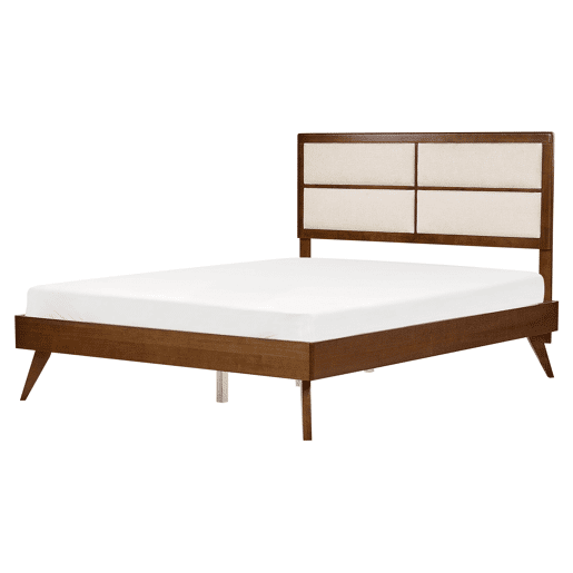 Cama POISSY 160 x 200 cm Madeira escura de freixo Cama POISSY 160 x 200 cm Madeira escura de freixo