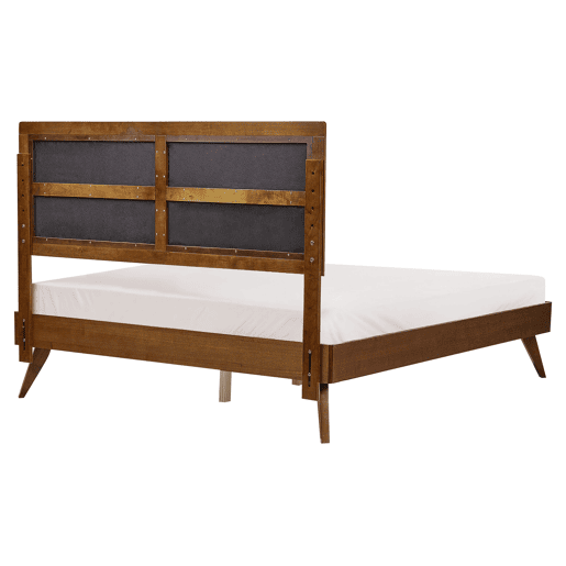 Cama POISSY 160 x 200 cm Madeira escura de freixo Cama POISSY 160 x 200 cm Madeira escura de freixo