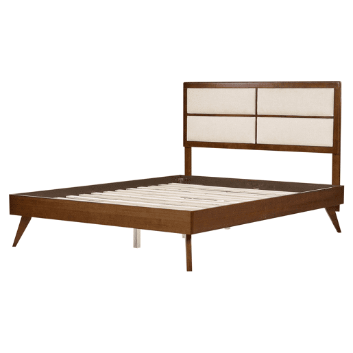 Cama POISSY 160 x 200 cm Madeira escura de freixo Cama POISSY 160 x 200 cm Madeira escura de freixo