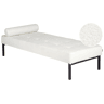 Chaise longue CHINON Bouclé Branco