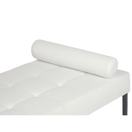 Chaise longue CHINON Bouclé Branco Chaise longue CHINON Bouclé Branco
