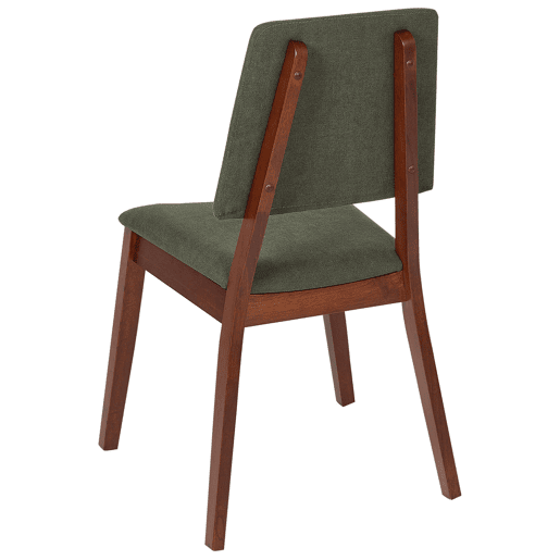 Conjunto de 2 cadeiras de jantar MERRILL Madeira Verde escuro