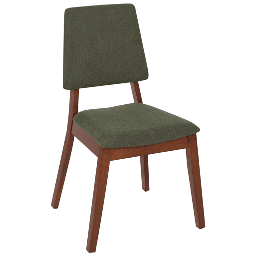 Conjunto de 2 cadeiras de jantar MERRILL Madeira Verde escuro