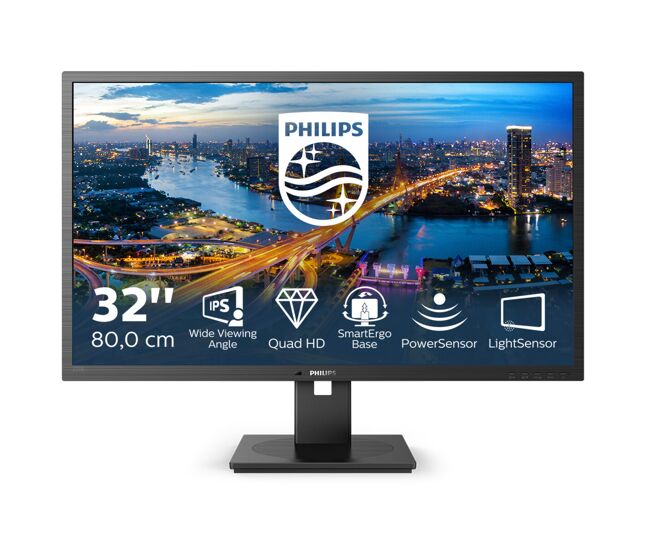 Monitor philips 325b1l/00 31,5" ips led lcd flicker free 75 hz 50-60 hz