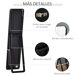 Espejo de Pie Madera de Pino, Vidrio HOMCOM Espejo de Pie Madera de Pino, Vidrio HOMCOM Negro