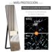Espejo de Pie Madera de Pino, Vidrio HOMCOM Espejo de Pie Madera de Pino, Vidrio HOMCOM Negro