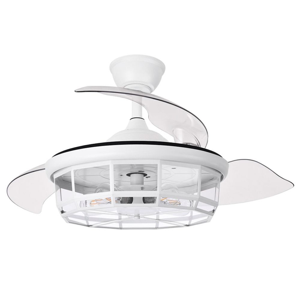 Ventilador De Techo Dc Tornado Dorado 50cm Led Cct Regulable Control Remoto Con Temporizad
