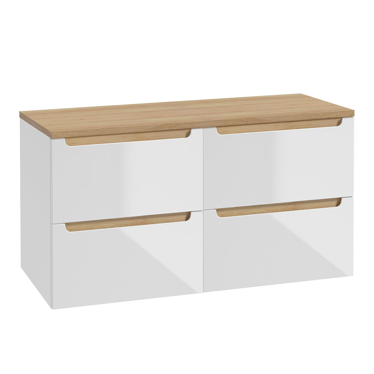 Mueble bajo lavabo 4 cajones encimera Livia