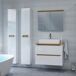 Mueble bajo lavabo 2 cajones Livia 80 Mueble bajo lavabo 2 cajones Livia 80 Blanco